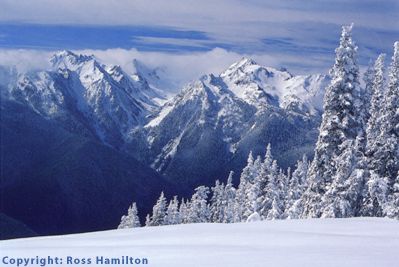 Mountains Covered in Snow